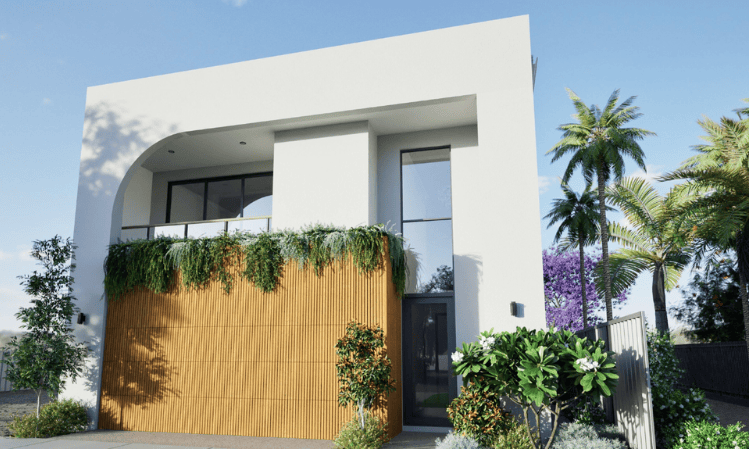 3D concrete printed home in North Perth by Contec Australia featuring curved façade and modern sustainable design